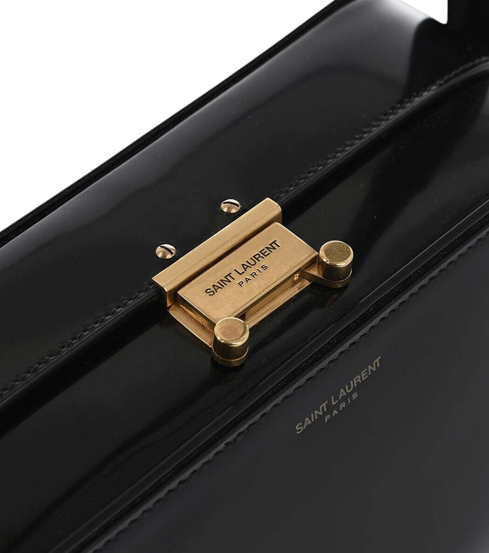 Black Logo Small Shoulder Bag 6