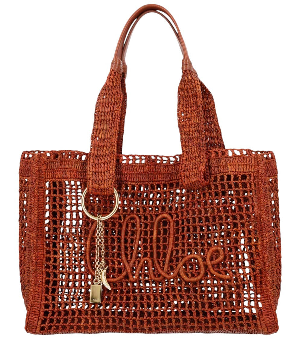 Brown Summer Banana Large Tote 1