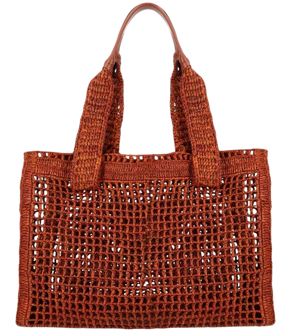 Brown Summer Banana Large Tote 2
