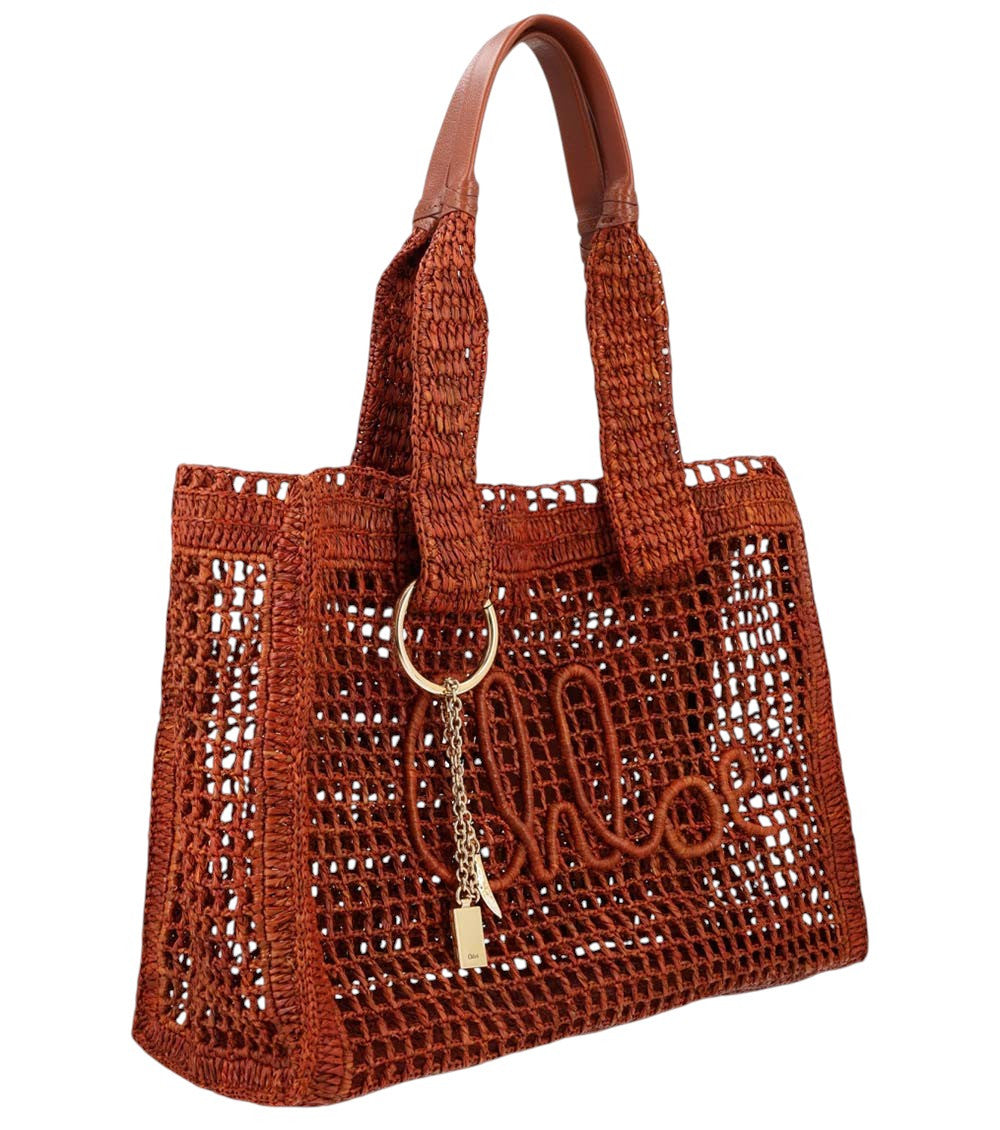 Brown Summer Banana Large Tote 3