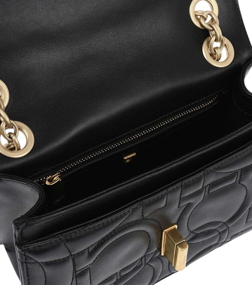 Black Gancini Small Shoulder Bag 4