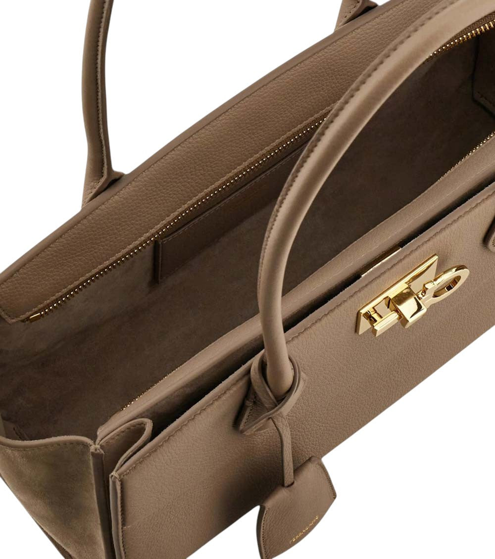 Taupe Studio Medium Shoulder Bag 3