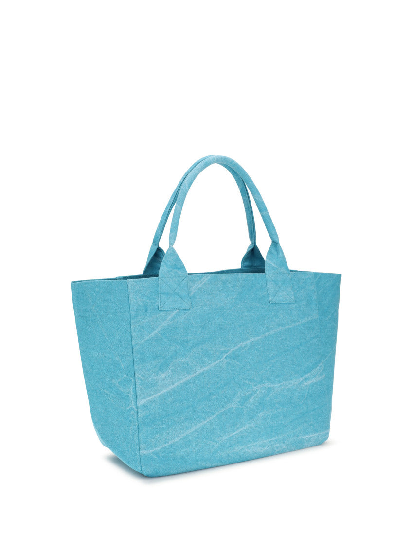 Light Blue Banana Print Medium Tote 3