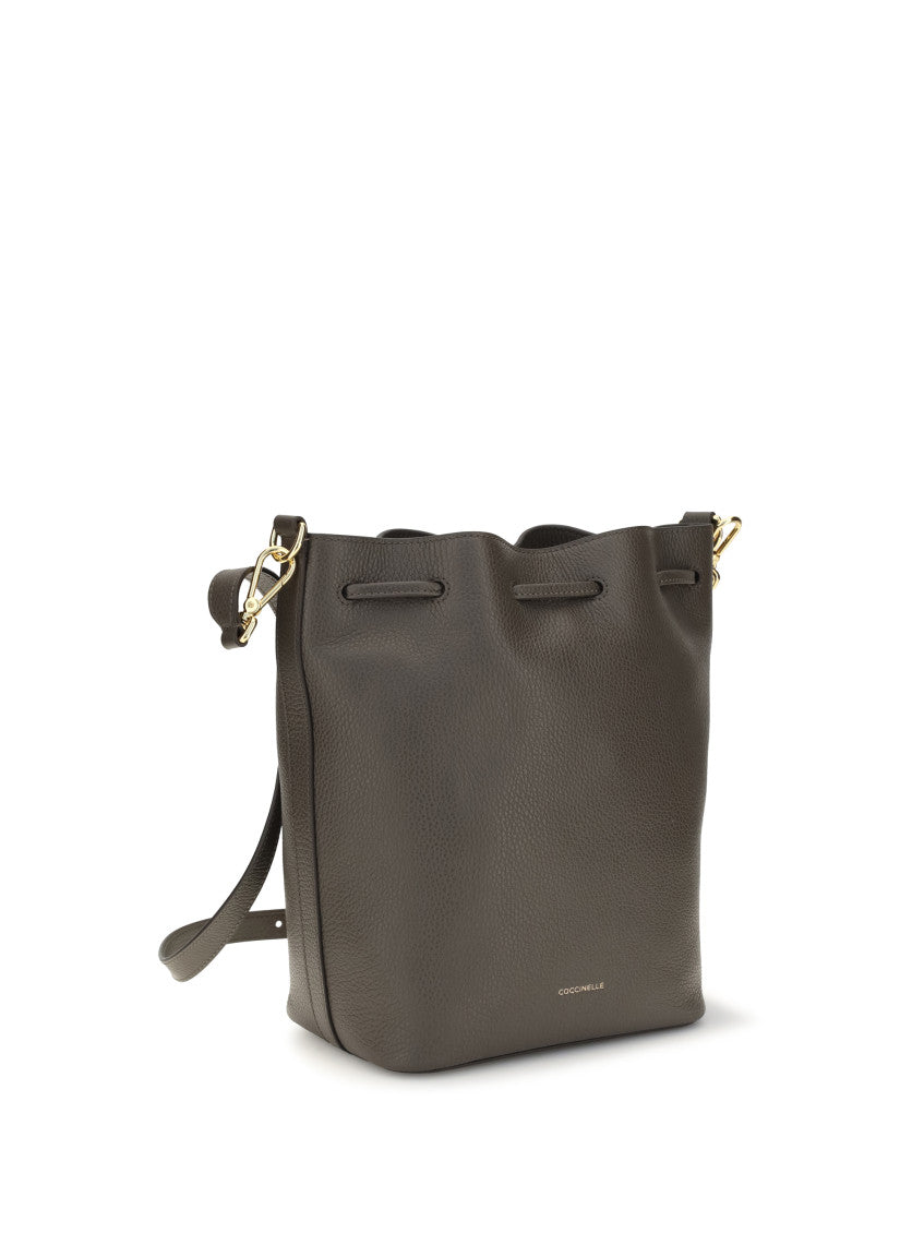 Brown Beat Generation Small Bucket Bag 3