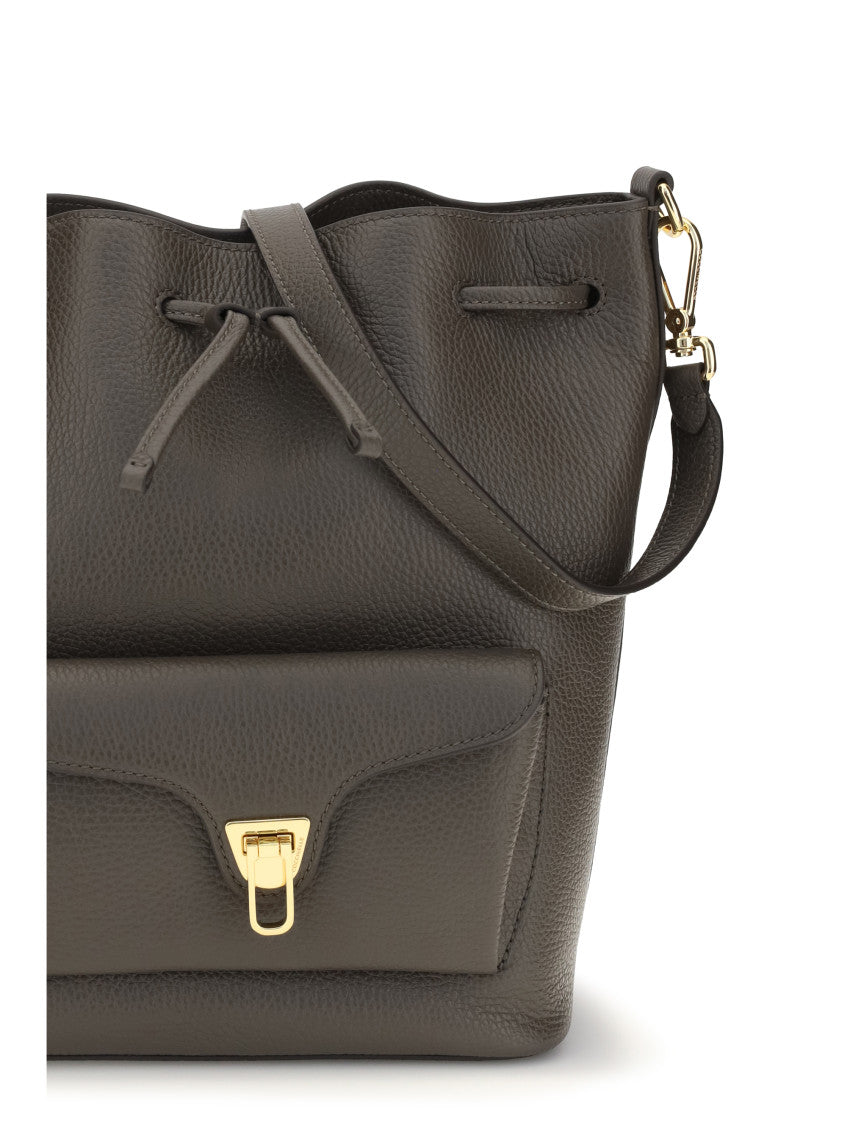Brown Beat Generation Small Bucket Bag 4
