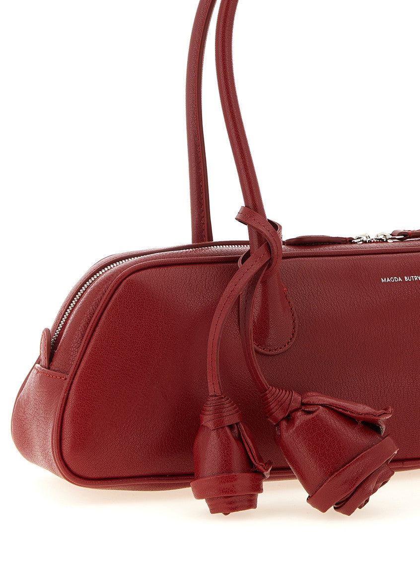 Red Brigitte Trapeze Large Shoulder Bag 3