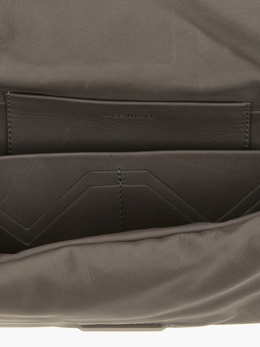 Grey Baguette Clutch 4
