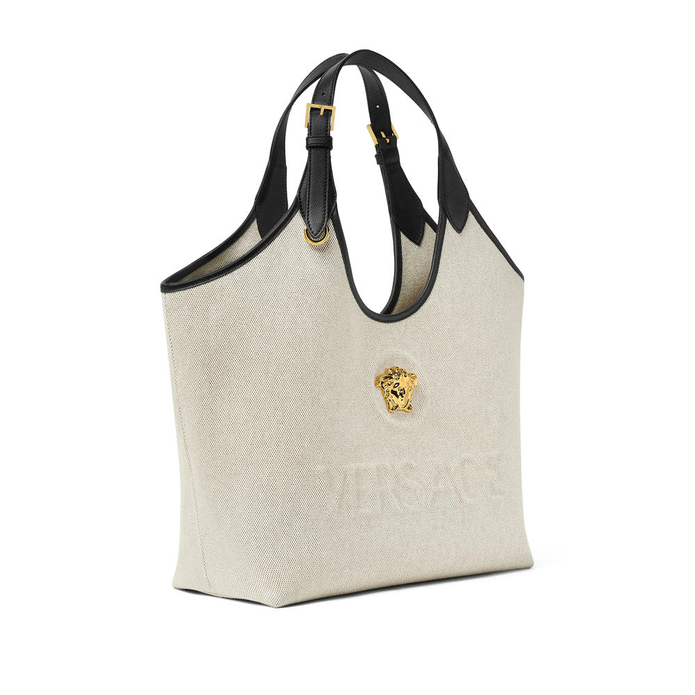 Beige Medusa Large Tote 2