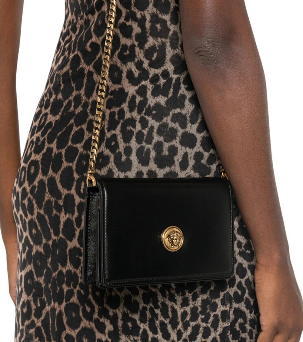 Black Medusa Mini Crossbody Bag 5