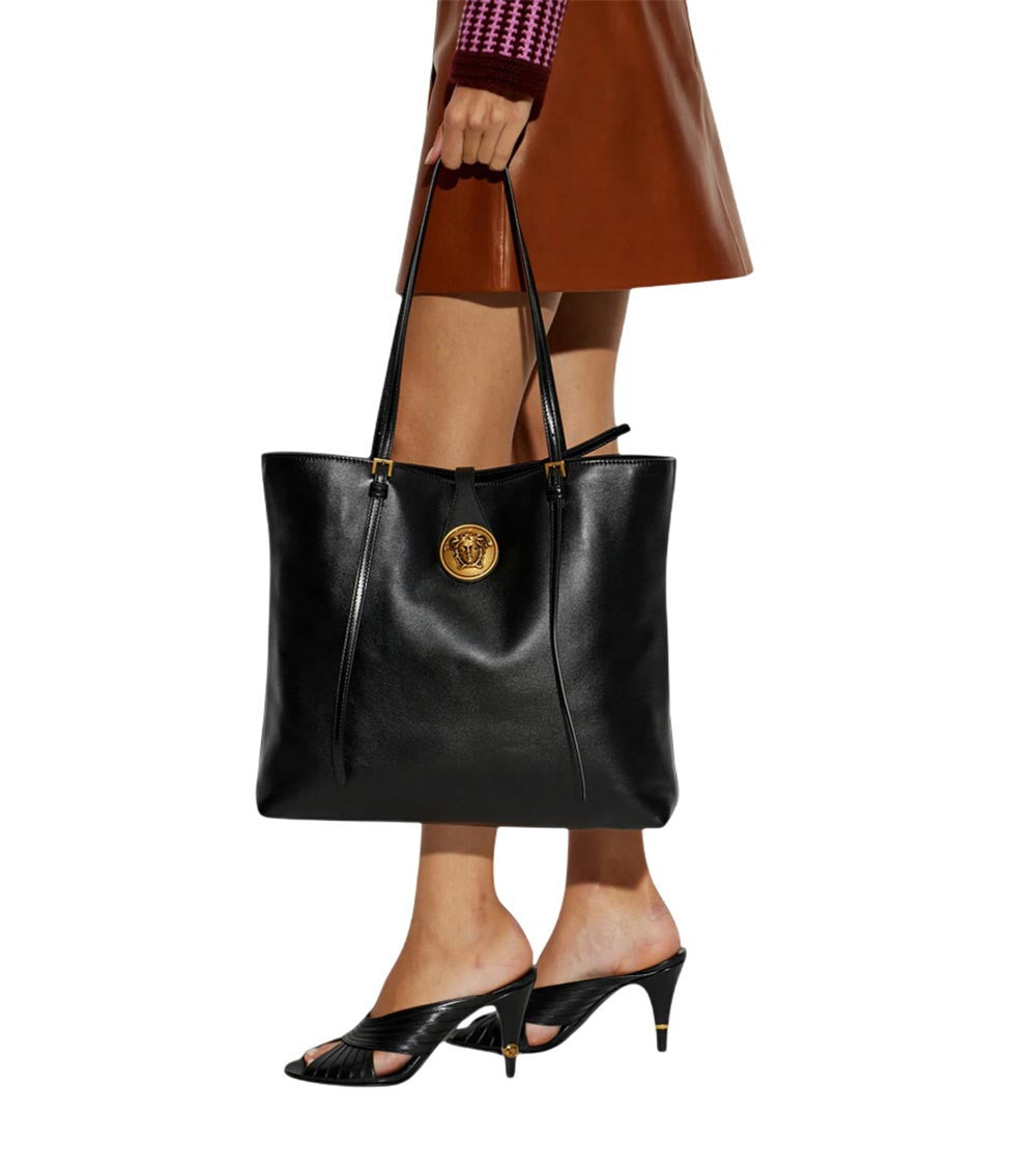 Black Embleme Small Tote 6