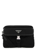 Black nylon crossbody bag 1