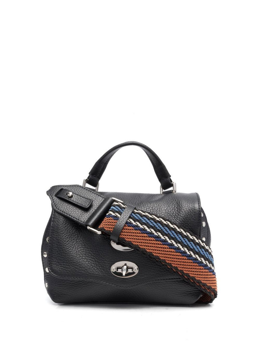 Black Postina Baby Daily leather bag 1