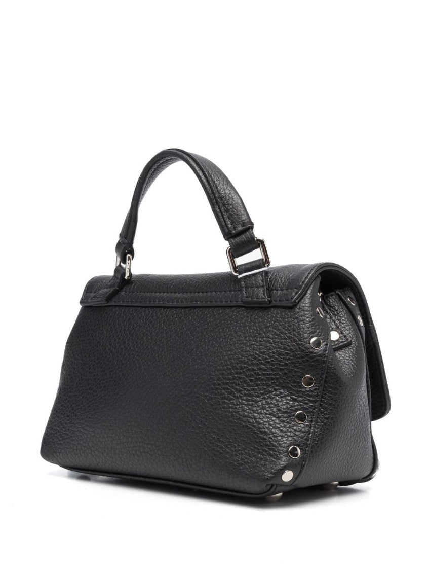 Black Postina Baby Daily leather bag 2