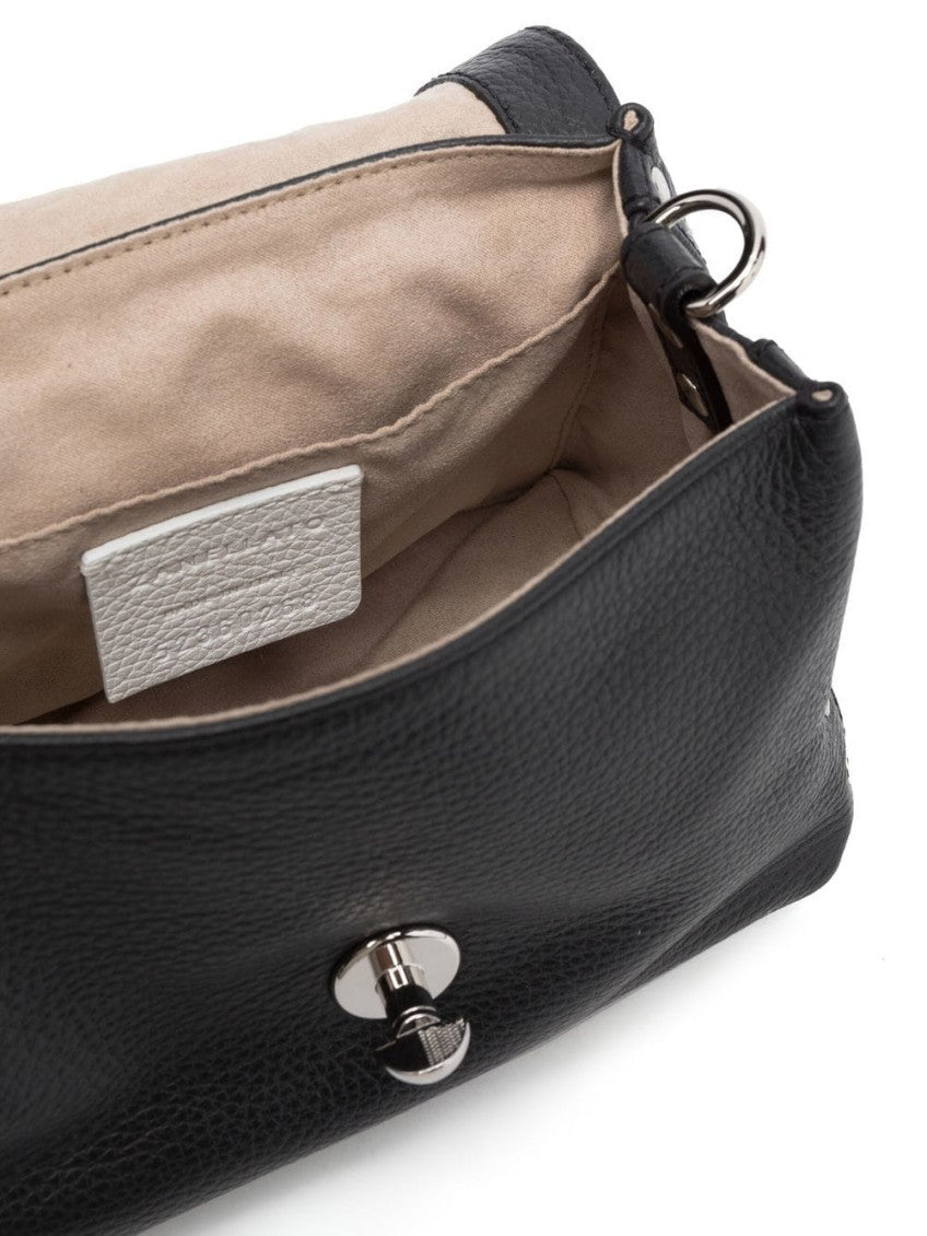 Black Postina Baby Daily leather bag 6