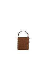 Brown corset-detail Bucket bag 1