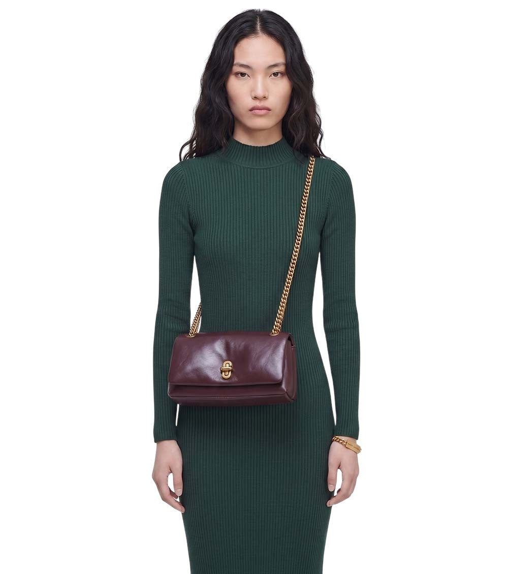 Burgundy The Chain Mini Shoulder Bag 5