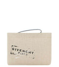 Beige Logo Clutch 1