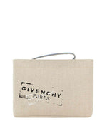 Beige Logo Clutch 1