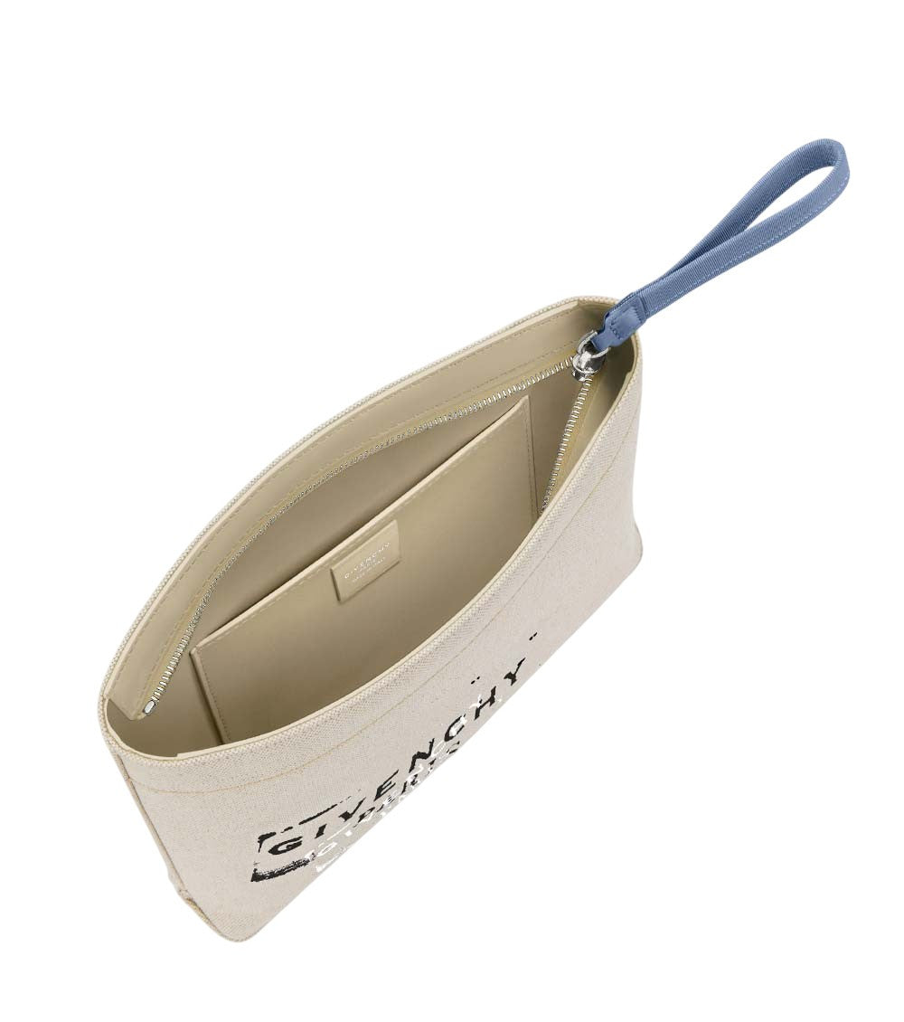 Beige Logo Clutch 3