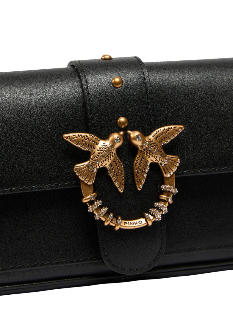 Black Love Pocket Small Shoulder Bag 3