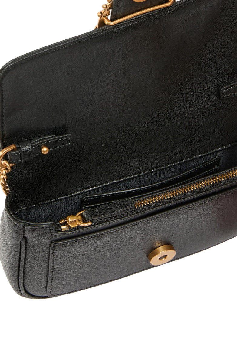 Black Love Pocket Small Shoulder Bag 4
