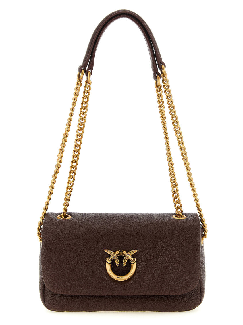 Brown Love Birds Medium Shoulder Bag 1