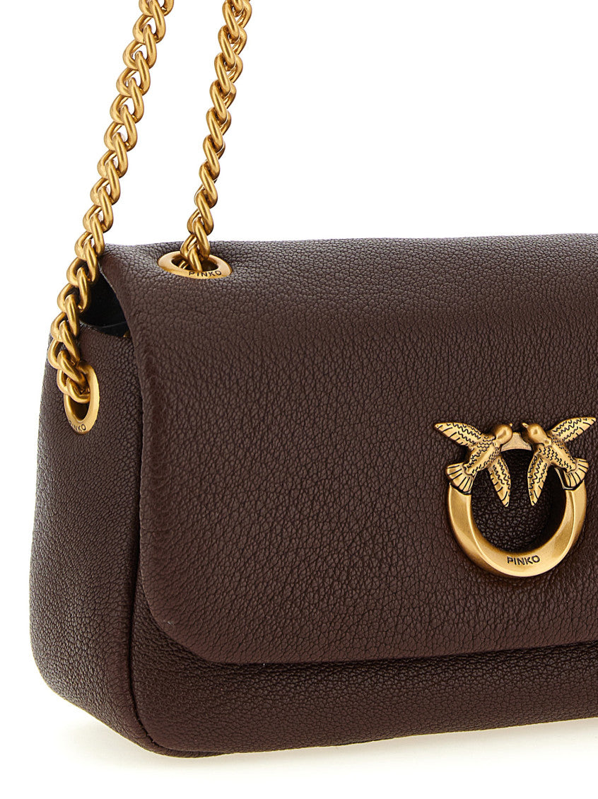 Brown Love Birds Medium Shoulder Bag 3
