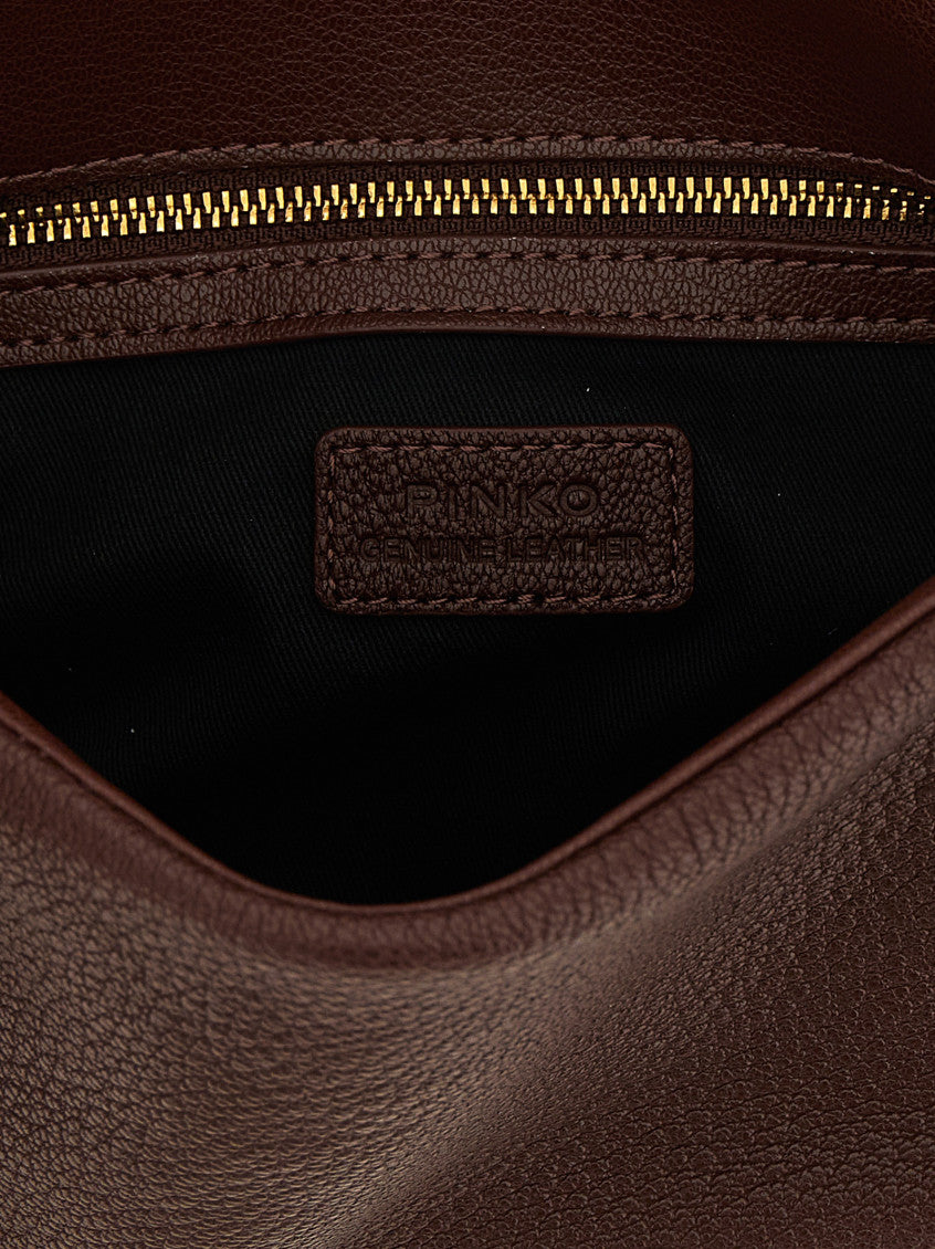 Brown Love Birds Medium Shoulder Bag 4