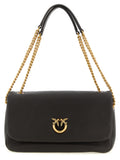 Dark Brown Love Birds Medium Shoulder Bag 1