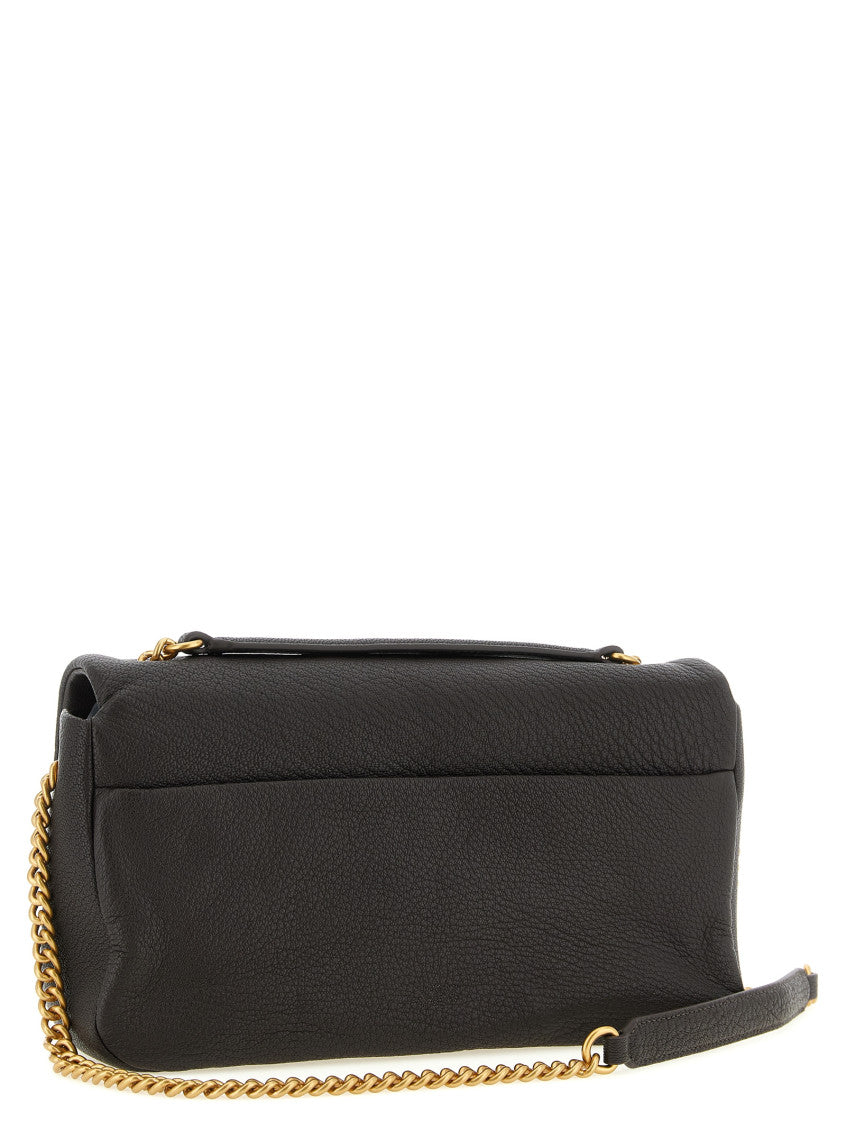 Dark Brown Love Birds Medium Shoulder Bag 2