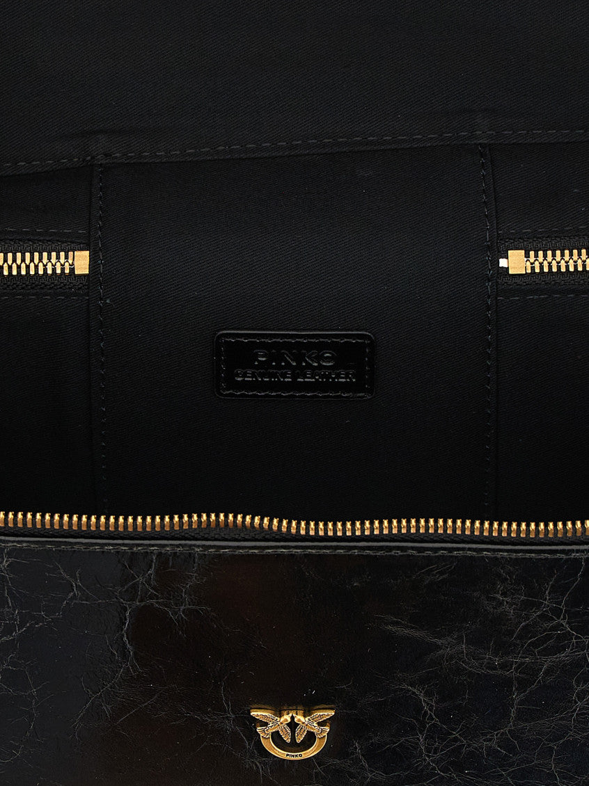 Black Logo Crossbody Bag 4