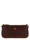 Maroon Half Moon Mini Crossbody Bag 1