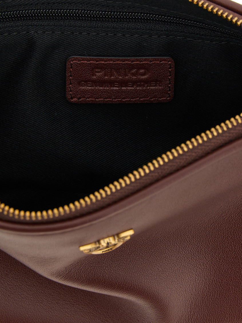 Maroon Half Moon Mini Crossbody Bag 4