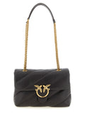 Dark Brown Love Puff Medium Shoulder Bag 1