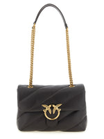Dark Brown Love Puff Medium Shoulder Bag 1