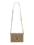 Beige Love Click Mini Crossbody Bag 1