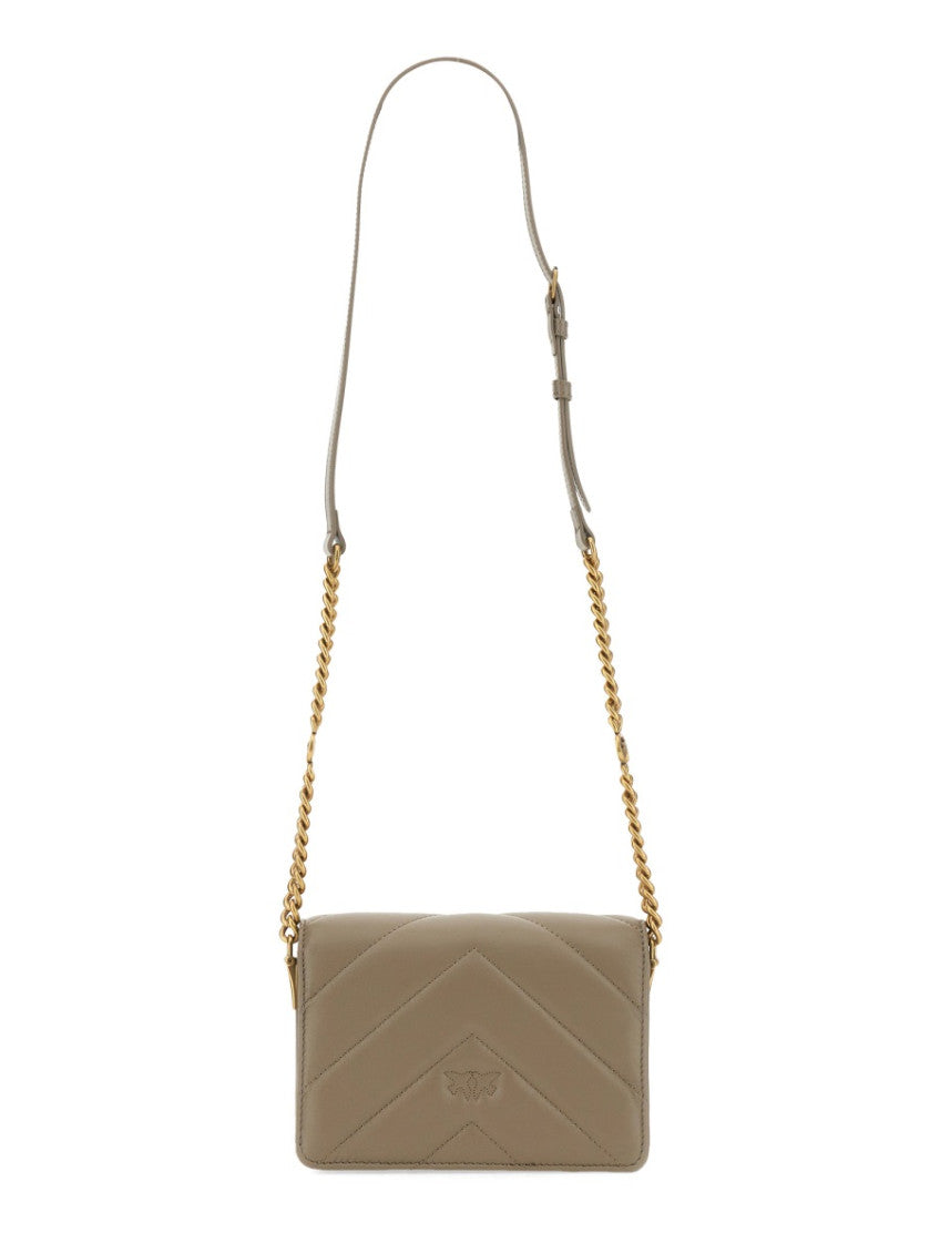 Beige Love Click Mini Crossbody Bag 2