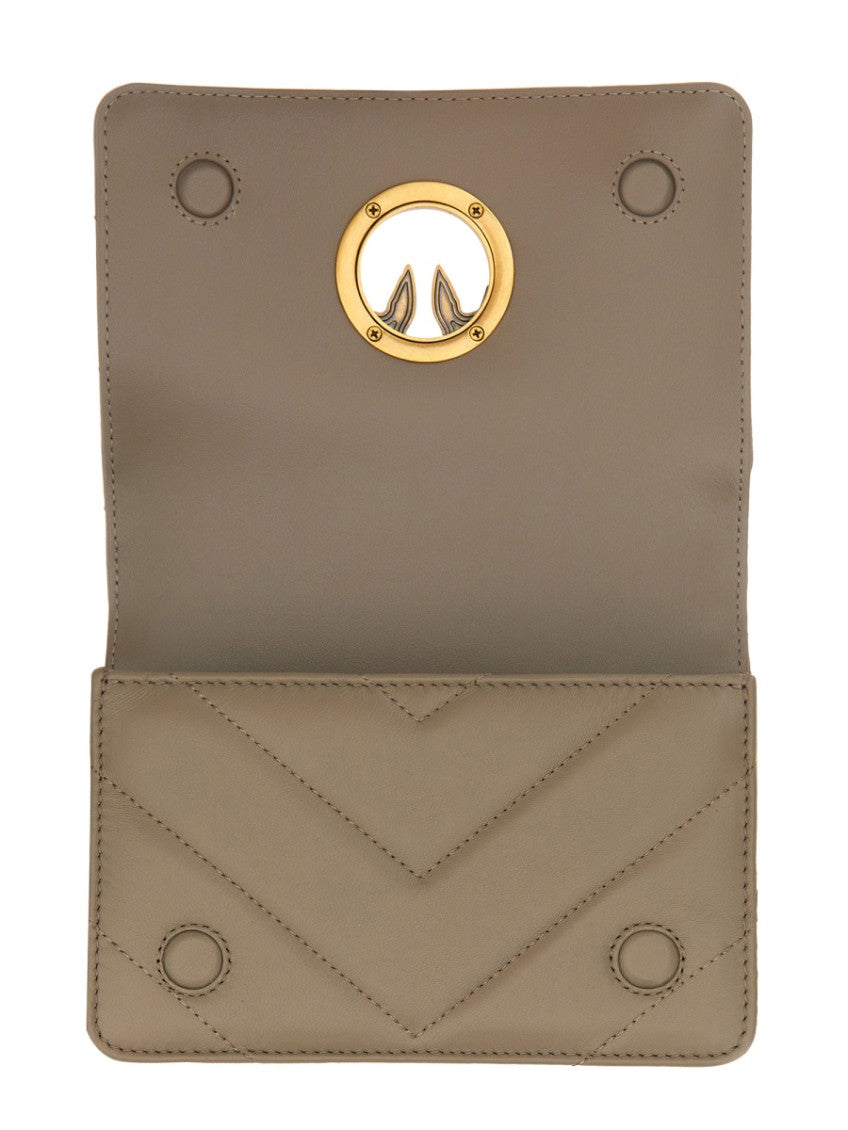 Beige Love Click Mini Crossbody Bag 4