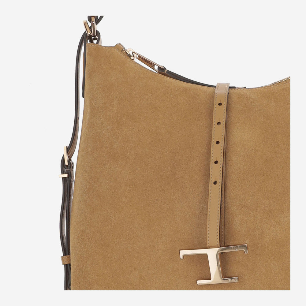 Brown T Timeless Small Shoulder Bag 4