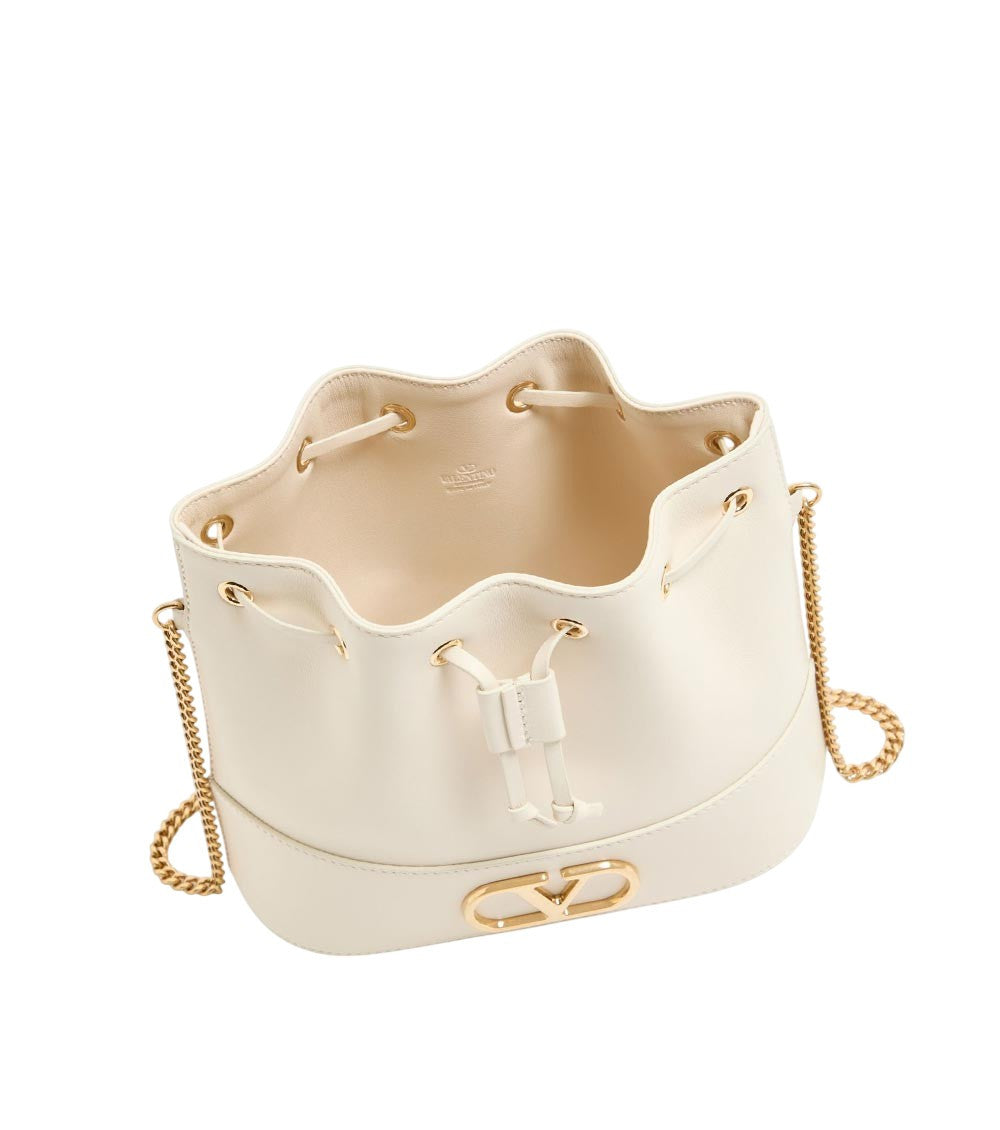 Ivory VLogo Mini Bucket Bag 4