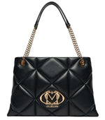 Black Heart Logo Top Zip Medium Tote 1