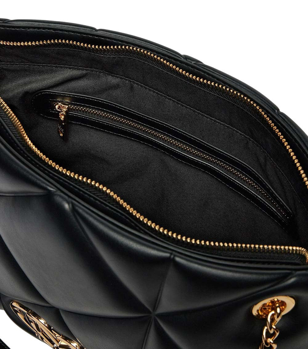 Black Heart Logo Top Zip Medium Tote 3