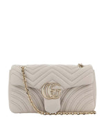 Light Grey GG Marmont Medium Shoulder Bag 1
