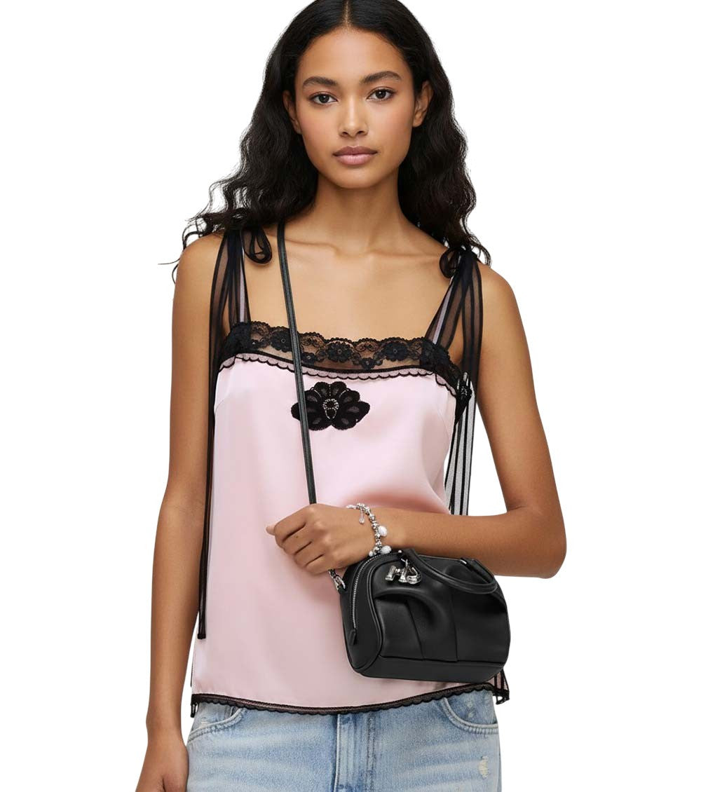 Black The Wave Mini Satchel 5