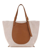 Beige/Brown Complice XL Tote 1