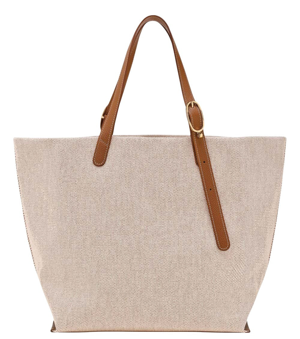 Beige/Brown Complice XL Tote 3