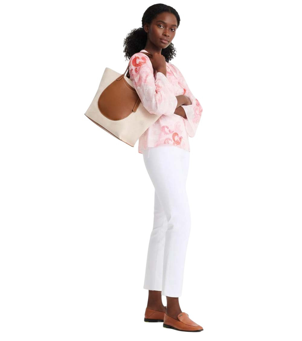Beige/Brown Complice XL Tote 5