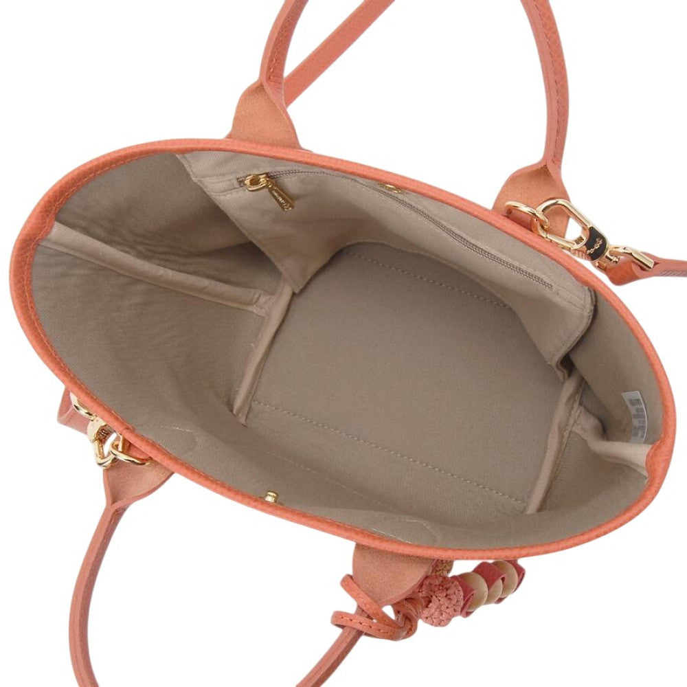 Natural/Orange Le Pliage XS Tote 3
