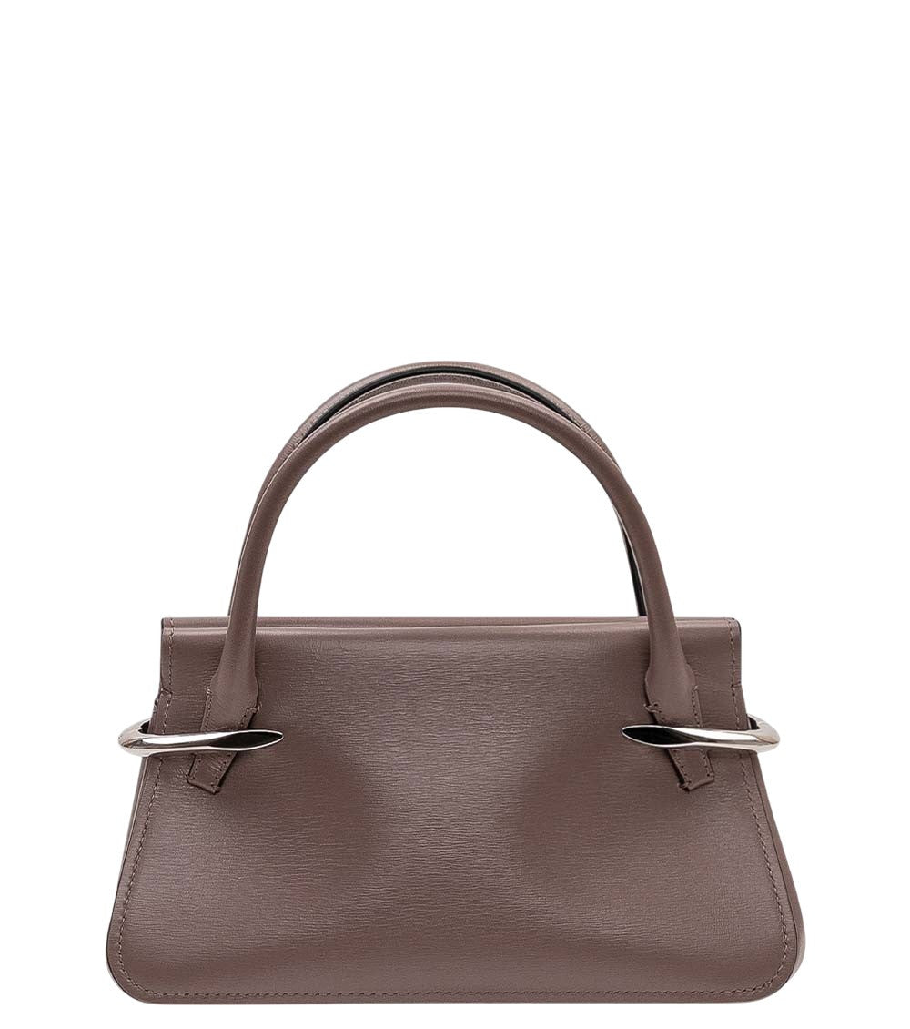 Taupe Pinch Mini Satchel 1