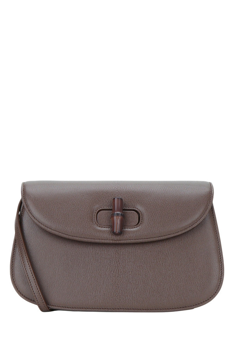 Taupe Bamboo Small Shoulder Bag 1
